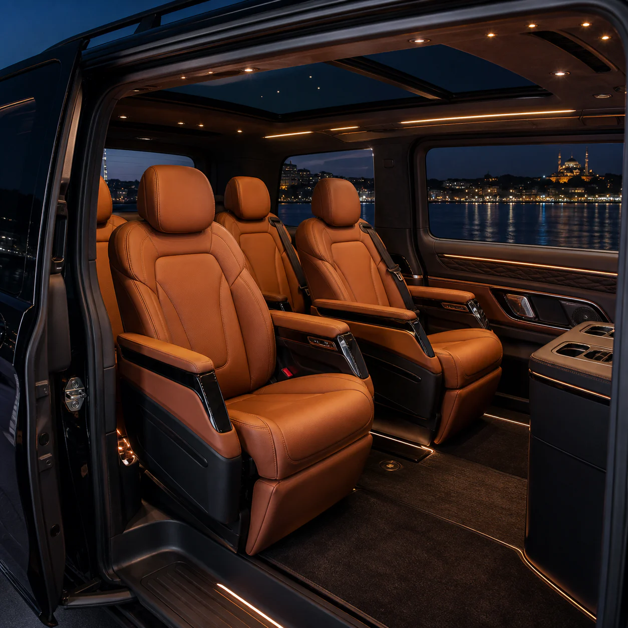Business V-Class Cabin — representative cabin view